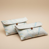 Handmade Brocade Pouch with Bead Closure - Thorn and Burrow