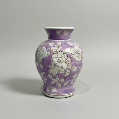 Lara Flora Ceramic Vase - Vintage Lilac - Thorn and Burrow