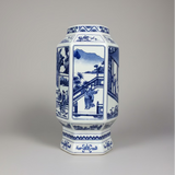 Blue & White Chinoiserie Wall Vase - Thorn and Burrow