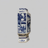 Blue & White Chinoiserie Wall Vase - Thorn and Burrow