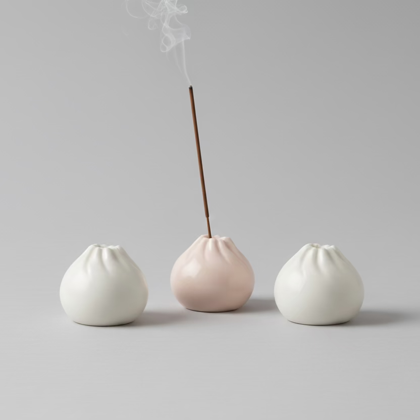 Xiao Long Bao Ceramic Incense Holder - Mini