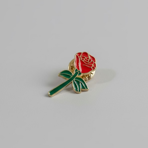 " Rose " T&B Enamel Pins