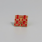 " Double Happiness " T&B Enamel Pins