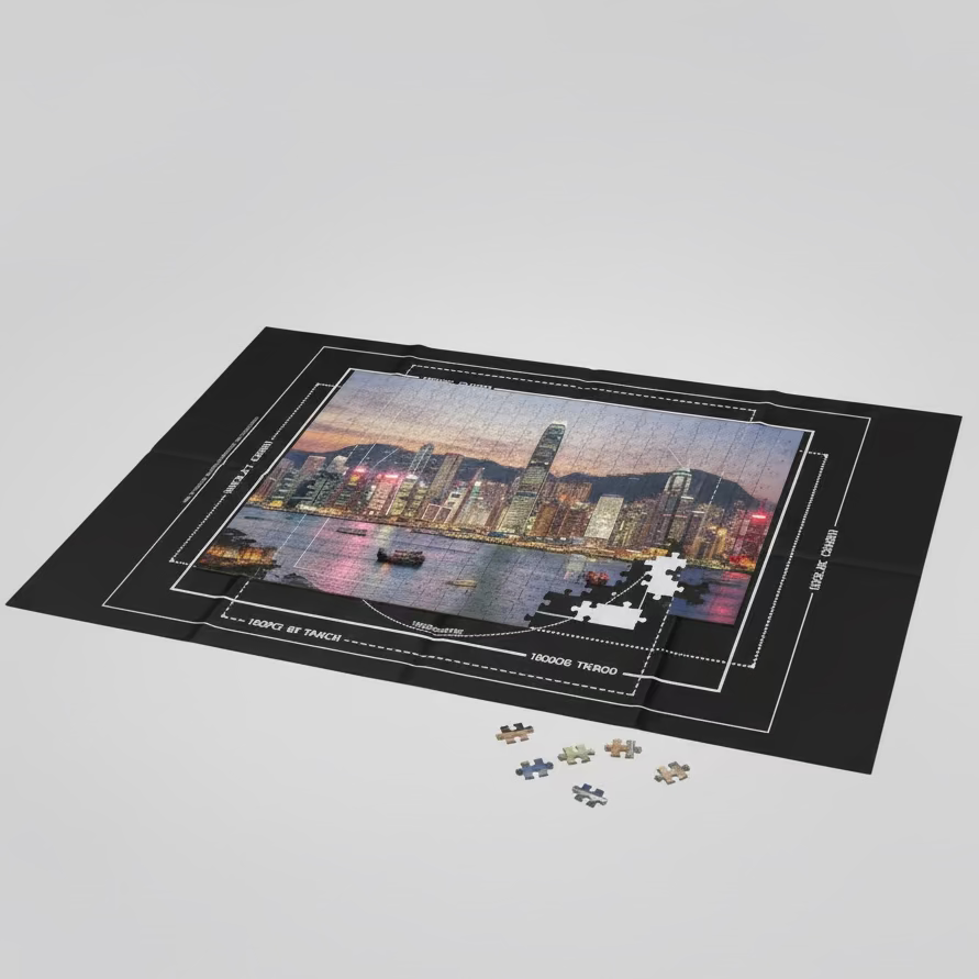 Jigsaw Puzzle Pause Roll Up Mat for Puzzles up to 1500 Pcs