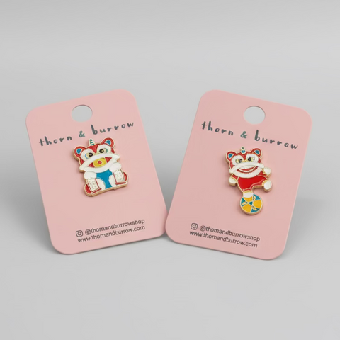 " CNY Lions " T&B Enamel Pins
