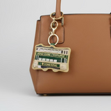 EMBROIDERED Bag Charm : Tram