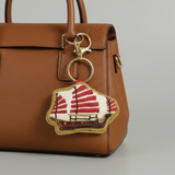 EMBROIDERED Bag Charm : Junk Boat