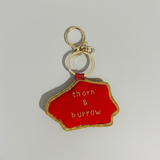 EMBROIDERED Bag Charm : Junk Boat