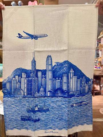 Hong Kong Island Skyline Tea Towel