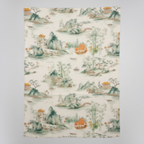 Hong Kong Bamboo Serenity Tea Towel - Thorn and Burrow