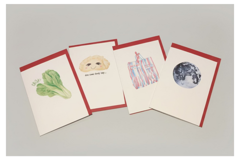 Paper Roses Greeting Cards