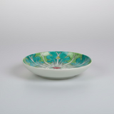 Hand-Painted Ceramic Peranakan Cabbage Leaf Turnip Dish