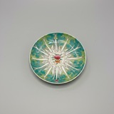 Hand-Painted Ceramic Peranakan Cabbage Leaf Turnip Dish