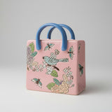 Birds and Blossoms Ceramic Handbag Vase