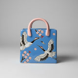 Birds and Blossoms Ceramic Handbag Vase