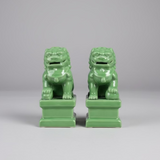 Ceramic Fu Lion Dogs -  Pair