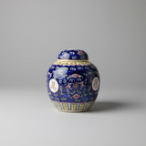 Colourful Ceramic Round Ginger Jar