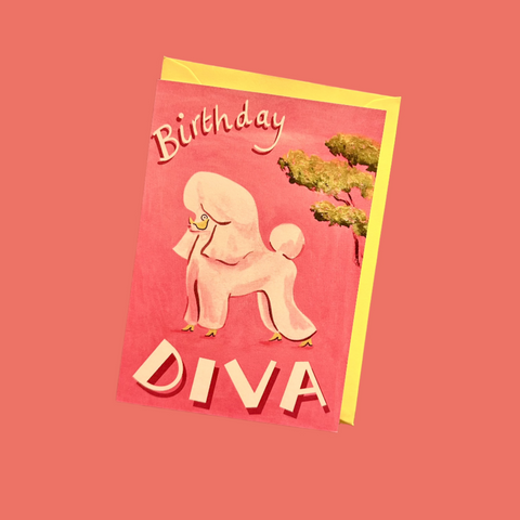 " Birthday Diva " Greeting Card