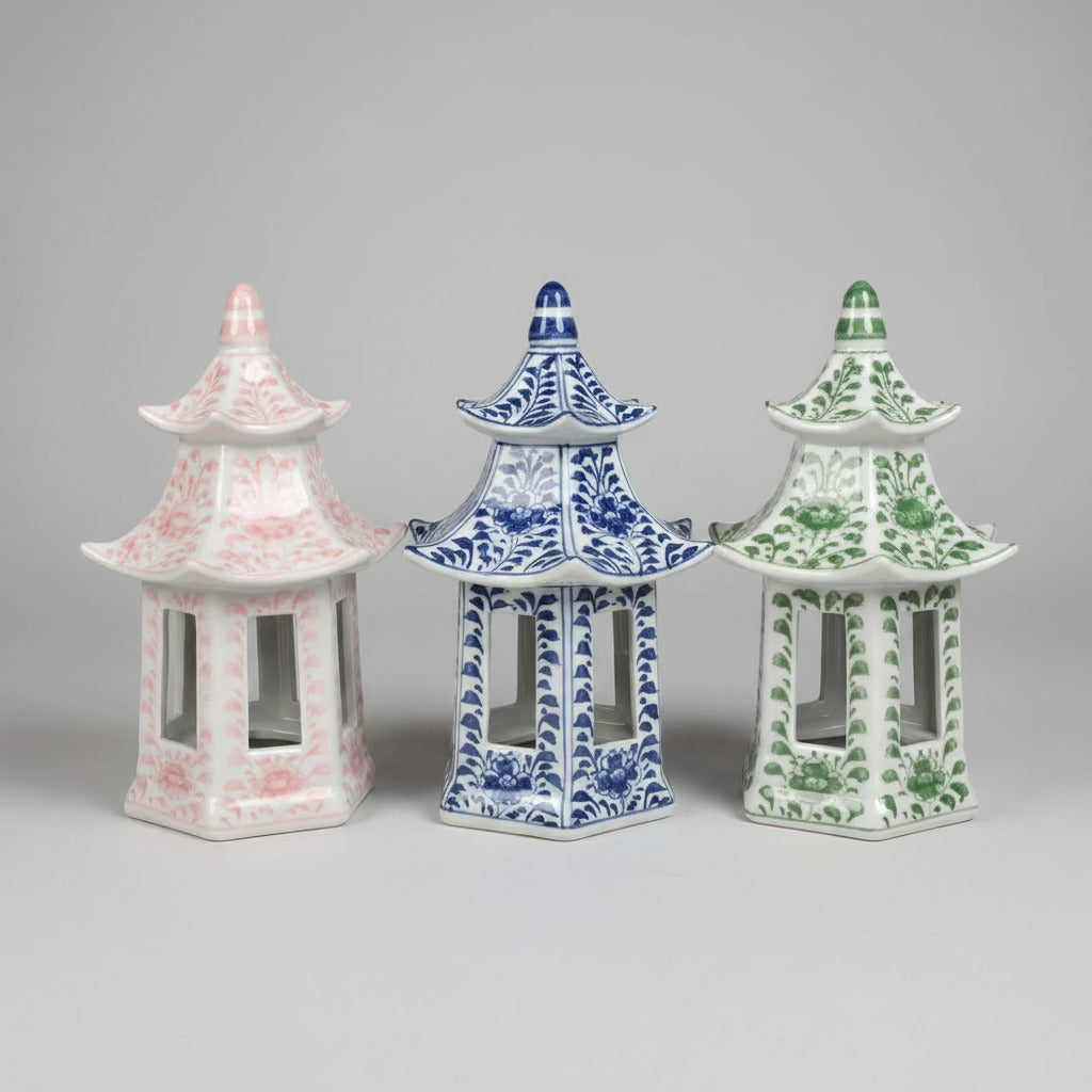Floral Ceramic Pagoda