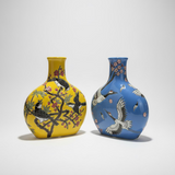 Birds and Blossoms Ceramic Vase