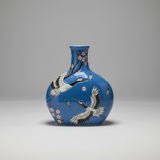 Birds and Blossoms Ceramic Vase