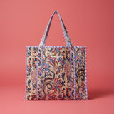 Indian Hand Block Printed Tote Bag