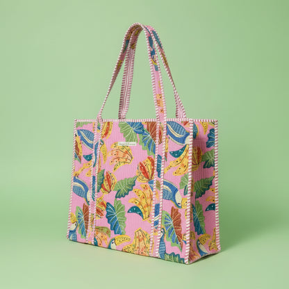 Indian Hand Block Printed Tote Bag