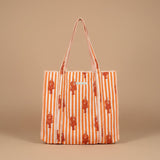 Indian Hand Block Printed Tote Bag