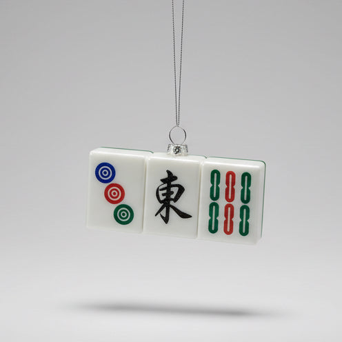 " Mahjong Tiles " Asia Series Glass Hanging Ornament