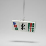 " Mahjong Tiles " Asia Series Glass Hanging Ornament