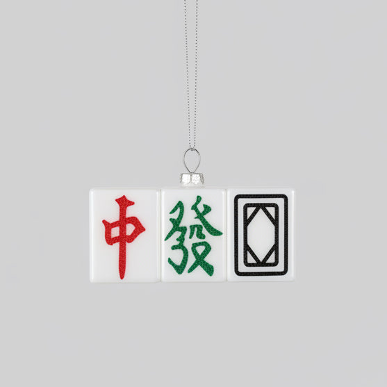 Product image of Mahjong Tiles Asia Series Glass Hanging Ornament