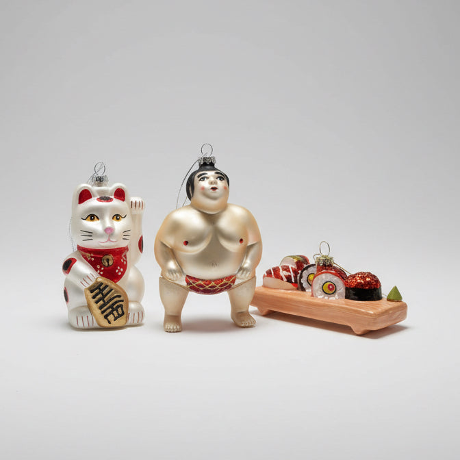 " Japan " Asia Series Glass Hanging Ornament Gift Box