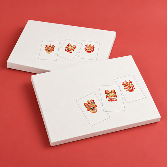 Product image of Lion Dance Card Pack (6 Notecards)