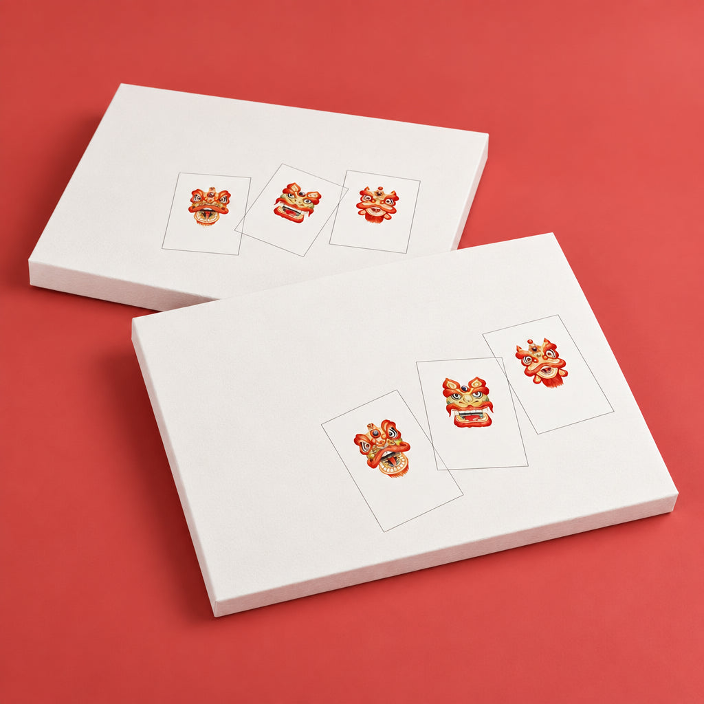 Lion Dance Card Pack (6 Notecards)