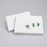 Variegated leaves (gorgeously green and white) Card Pack (6 Notecards)