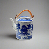 Ceramic Blue & White Teapot with Handle
