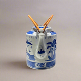 Ceramic Blue & White Teapot with Handle