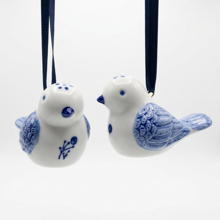 Blue & White Ceramic Ornaments