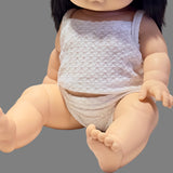 Back to Basics Doll Clothes White Two-Piece