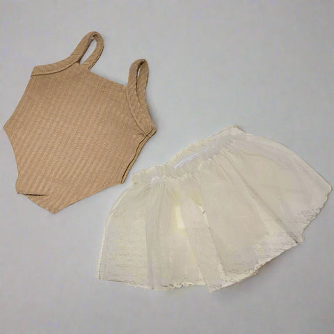 Back to Basics Doll Clothes Sand Tutu Two-Piece