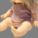 Back to Basics Doll Clothes Dark Pink Two-Piece