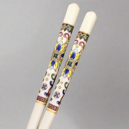 Royal Flora bone china chopsticks, Traditional pattern