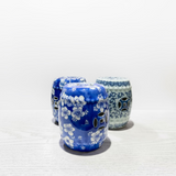 Blue & White Miniature Ceramic Stool
