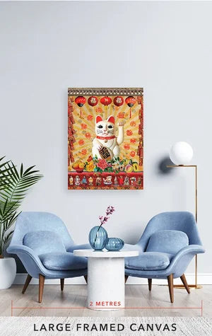 Lucky Cat Artwork - Thorn and Burrow