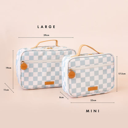 Product image of Sage Check Large Lunch Bag and Sage Check Mini Lunch Bag