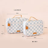 " Sage Check " Large Lunch Bag