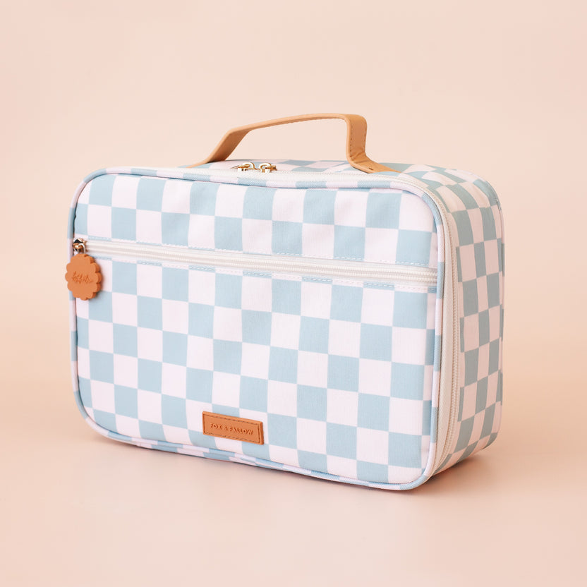 Product image of Sage Check Large Lunch Bag and Sage Check Mini Lunch Bag