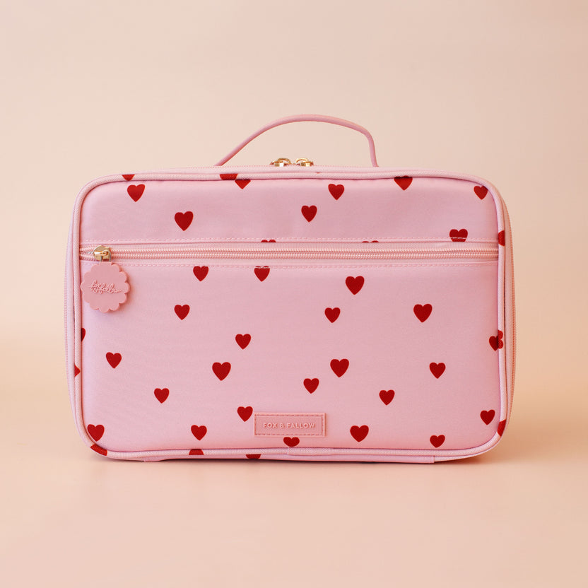 Front view of Little Hearts Large Lunch Bag
