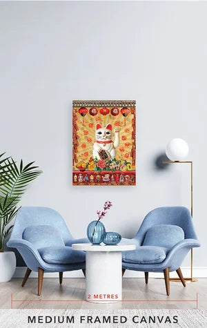 Lucky Cat Artwork - Thorn and Burrow
