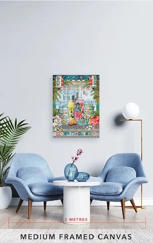 Singapore Shophouse Artwork - Thorn and Burrow